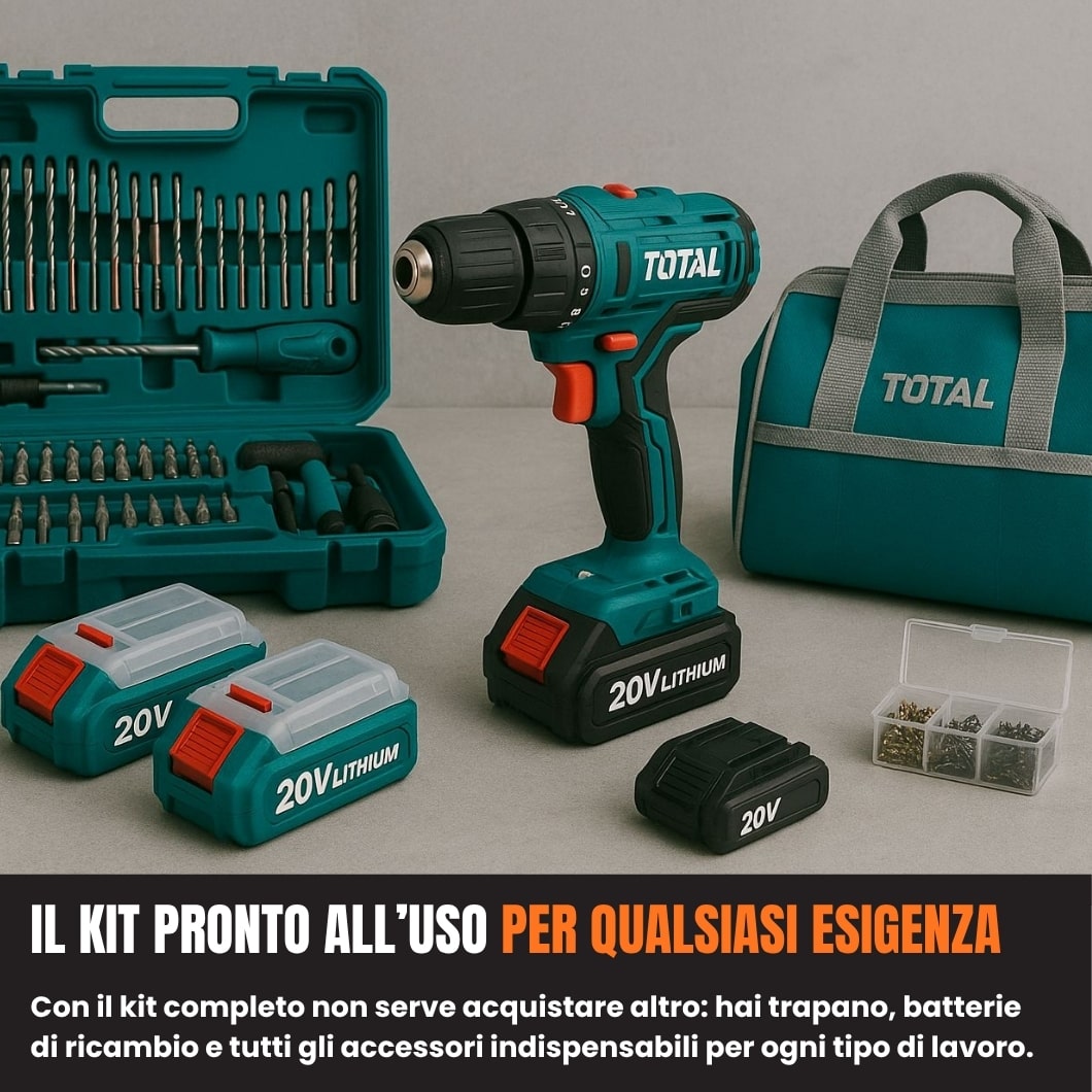 TOTAL trapano-avvitatore